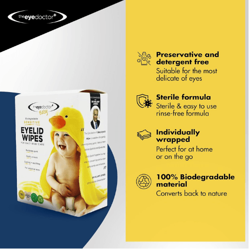 The Eye Doctor® Sensitive Baby EyeLid Wipes - Image 5