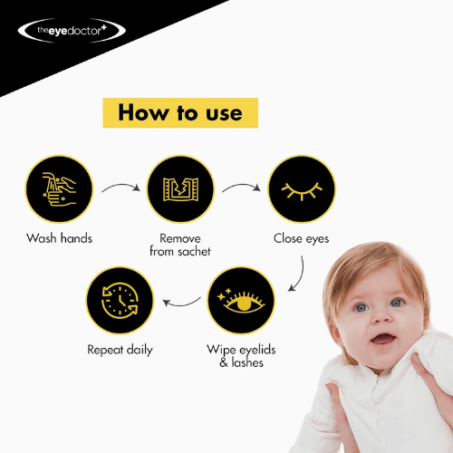 The Eye Doctor® Sensitive Baby EyeLid Wipes - Image 6
