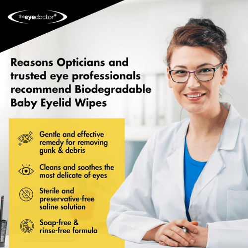 The Eye Doctor® Sensitive Baby EyeLid Wipes - Image 7