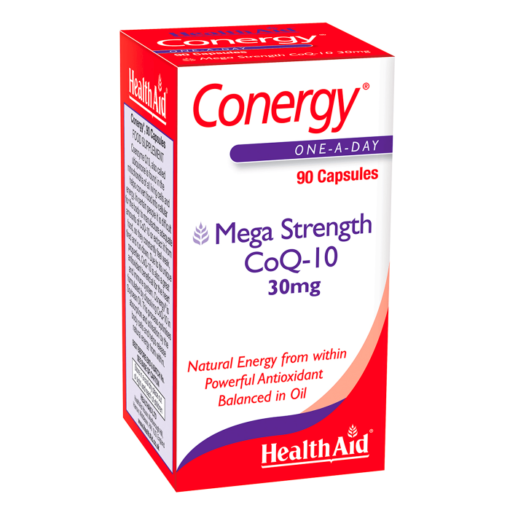 HealthAid® Conergy® CoQ10 30mg + Vitamin E (30)