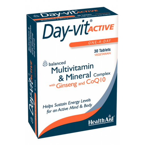 HealthAid® Day-Vit® Active with Ginseng & CoQ10 (30)