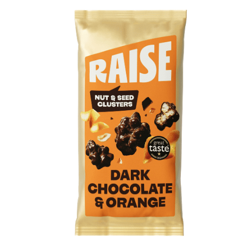 RAISE Dark Chocolate & Orange Nut & Seed Clusters (Case of 12)