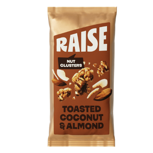 RAISE Toasted Coconut & Almond Nut Clusters (Case of 12)
