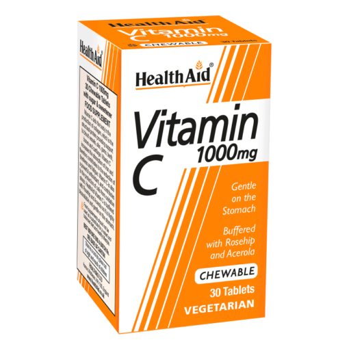 HealthAid® Vitamin C 1000mg Chewable Tablets (30)
