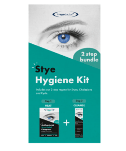 The Eye Doctor® Stye Hygiene Kit – Antibacterial Heated Eye Compress & Eyelid Cleansing Spray